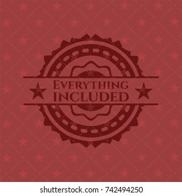 Everything included red emblem. Retro