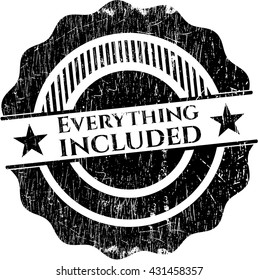 Everything included rubber grunge texture seal