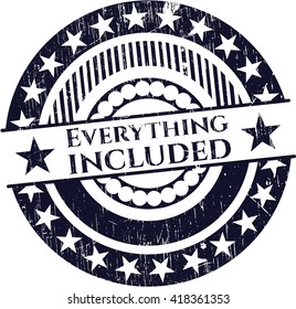 Everything included rubber seal with grunge texture