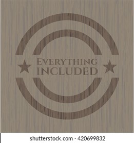 Everything included wooden emblem