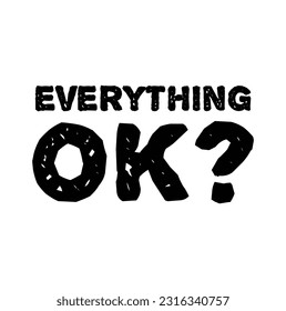 everything ok text on white background.
