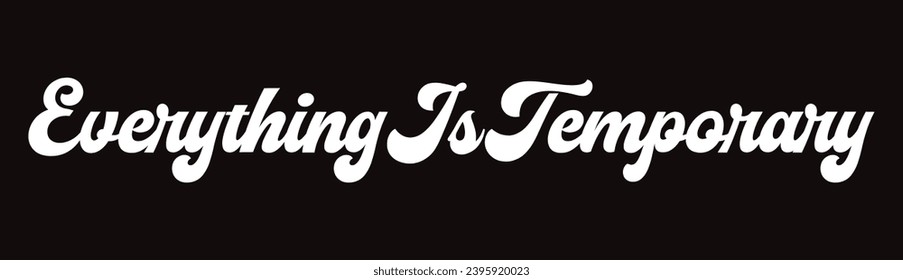 everything is temporary text on black background.