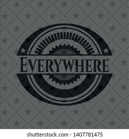 Everywhere dark emblem. Retro. Vector Illustration. Detailed.