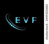 EVF letter logo abstract design. EVF unique design. EVF.
