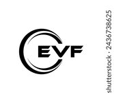 EVF Letter Logo Design, Inspiration for a Unique Identity. Modern Elegance and Creative Design. Watermark Your Success with the Striking this Logo.
