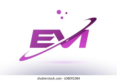 evi e v i  alphabet letter logo combination purple pink creative text dots company vector icon design template