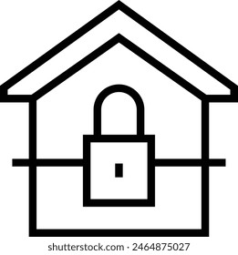 eviction icon. Thin linear style design isolated on white background