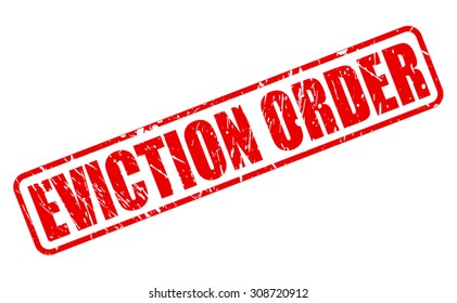EVICTION ORDER red stamp text on white