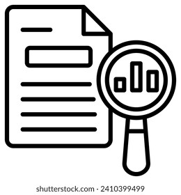 Evidence Based icon line vector illustration