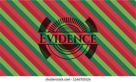 Evidence christmas badge.