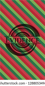Evidence christmas badge.