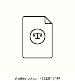 evidence document icon, isolated icon in light background, perfect for website, blog, logo, graphic design, social media, UI, mobile app