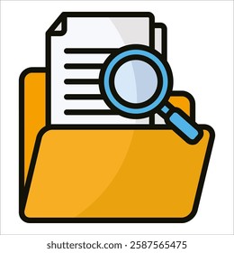 Evidence Folder Icon Element For Design