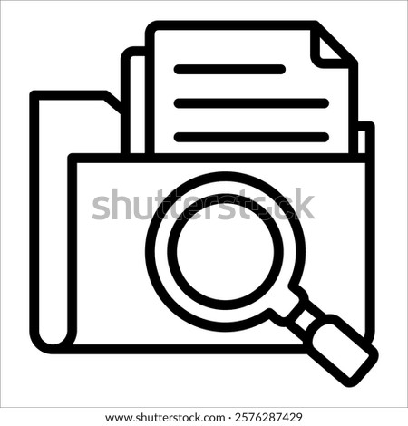 Evidence Folder Icon Element For Design