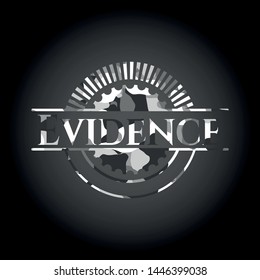 Evidence grey camouflage emblem. Vector Illustration.