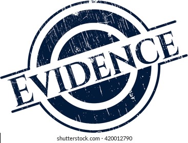 Evidence grunge stamp