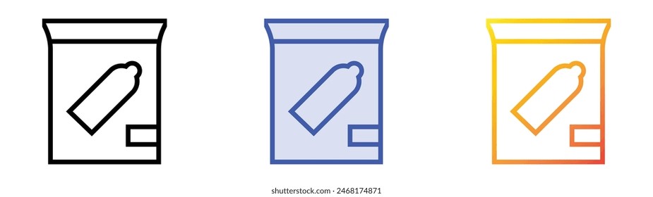 evidence icon. Linear, Blue Fill and Gradient Style Design Isolated On White Background