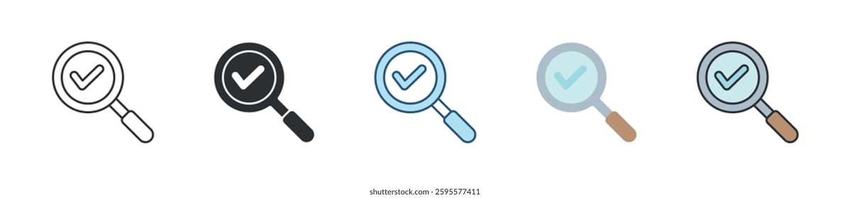 Evidence Icon Set Multiple Style Collection