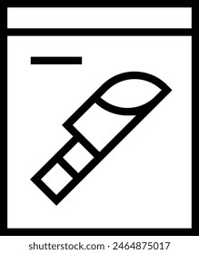 evidence icon. Thin linear style design isolated on white background