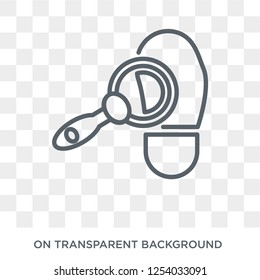 Evidence icon. Trendy flat vector Evidence icon on transparent background from law and justice collection. High quality filled Evidence symbol use for web and mobile