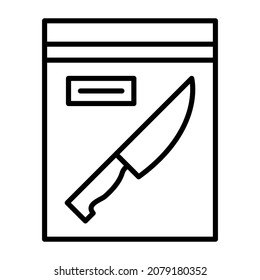 Imagen vectorial de icono de evidencia. También se puede usar para aplicaciones web, aplicaciones móviles y medios impresos.
