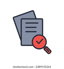 evidence icon. vector.Editable stroke.linear style sign for use web design,logo.Symbol illustration.