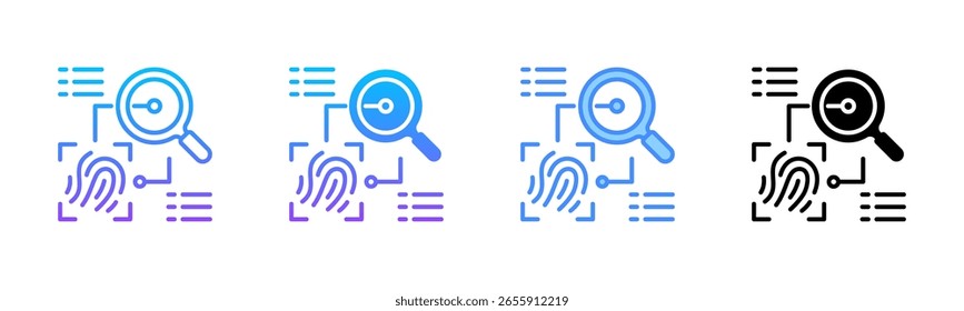 Evidence Multi Style Icon Set