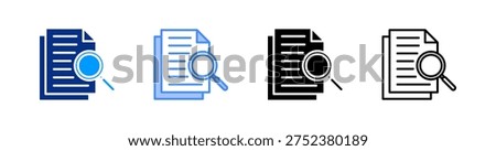 Evidence Multiple Style Icon Set Vector