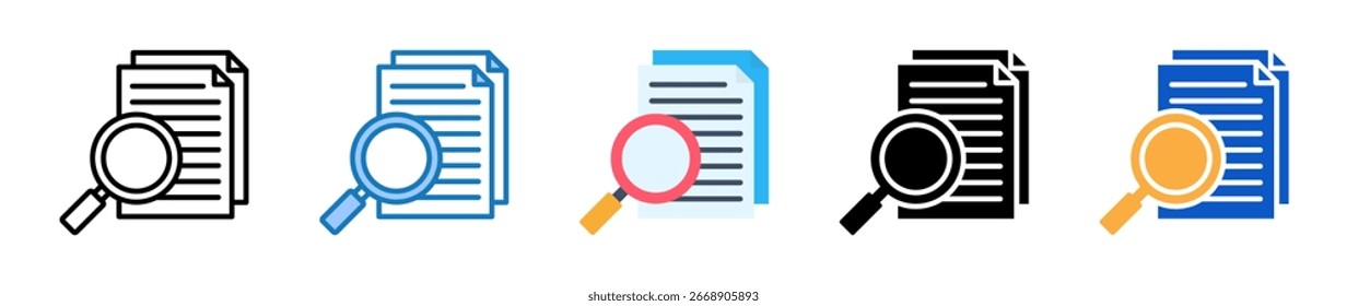 Evidencia múltiples iconos de estilo establecen la Ilustración vectorial de diseño.