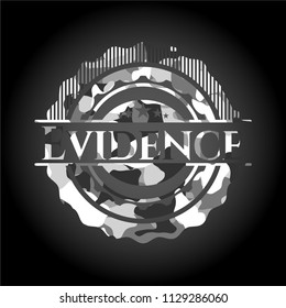 Evidence on grey camo texture