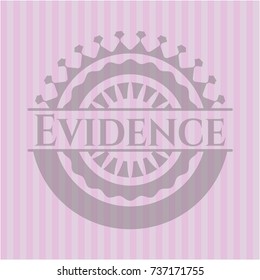 Evidence pink emblem