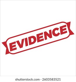Evidence Rental Rubber Stamp Seal