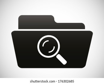 Evidence Search Folder Symbol