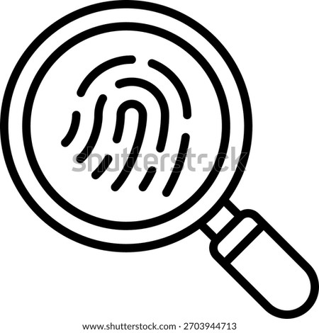 Evidence vector design in modern style, investigation and anti-corruption case concept, law enforcement illustration. Line Icon