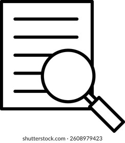 Evidence Vector Line Icon Design