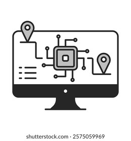 Evidence-Driven Proof. Document Inspection, Validation, Secure Analytics. Vector Editable Stroke Icon.