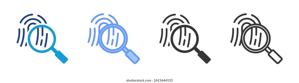 Evidential icon set multiple style collection