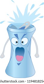 evil blue can