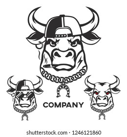 evil bull head logo