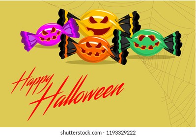 Evil candy in halloween party