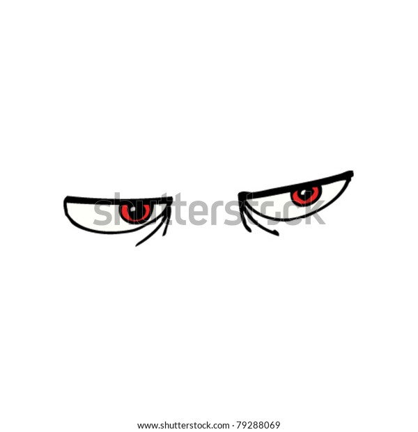 Evil Cartoon Eyes Stock Vector Royalty Free 79288069