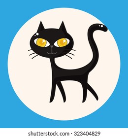 evil cat theme elements