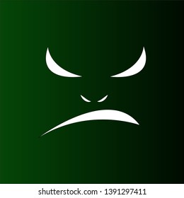 evil character logo mask anger