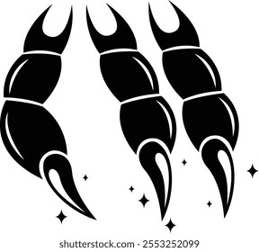 Evil Claw Vector Illustration Elements