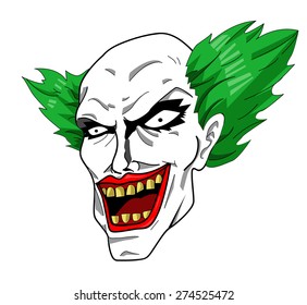 Cartoon Scary Clown Stock Vector (Royalty Free) 79588639