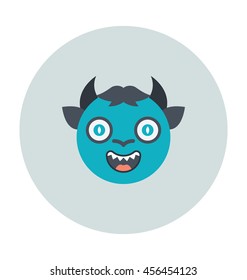 Evil Creature Colored Vector Icon
