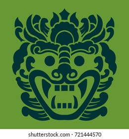 Evil Dark Carving Ornament Pattern Seamless Songket Malaysia  Singapore Indonesia Vintage Ornament Pattern For Wallpaper Design Tshirt Home Interior Vintage Traditional Tattoo Printing Logo Icon