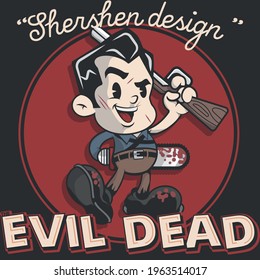 the Evil Dead. Fully editable vector graphics