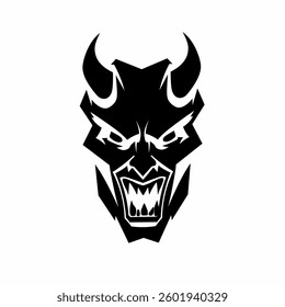 Evil Devil Face.evil logo ilustration