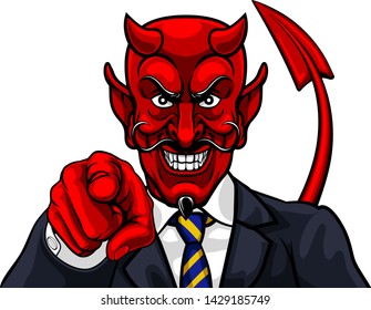 Devil Cartoon Character Player Gamer Esports Stock Illustration ...